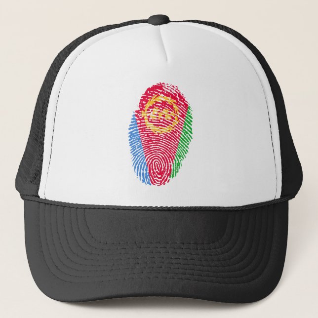 Casquette Erythrée Drapeau Empreinte du drapeau Identité du  (Devant)