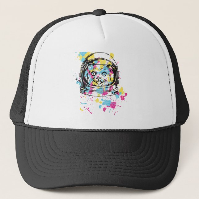 Casquette espace du chat (Devant)