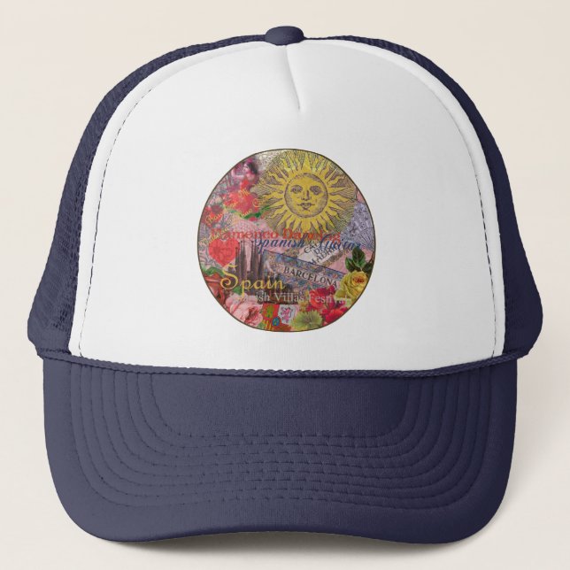 Casquette Espagne Sunshine Espagnol Travel Art (Devant)