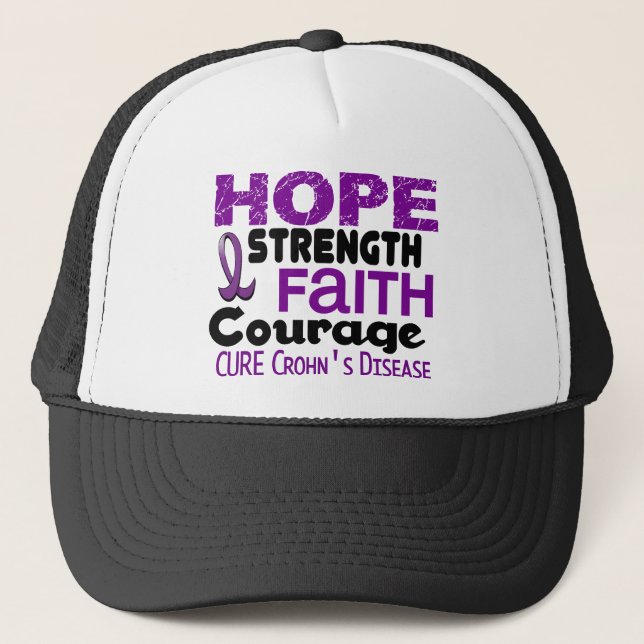Casquette ESPOIR 3 de maladie de Crohn (Devant)