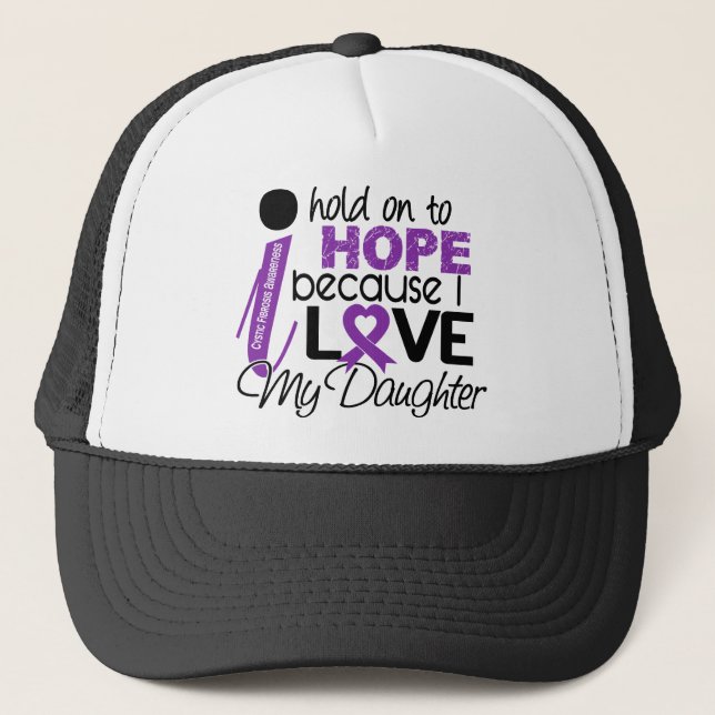 Casquette Espoir pour ma mucoviscidose de fille (Devant)