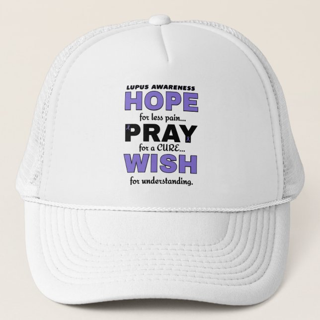 Casquette Espoir Prière Vœu...Lupus (Devant)