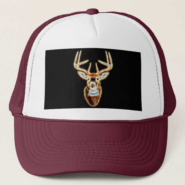 Casquette Esprit d'énergie de tête de cerf à queue blanche (Devant)