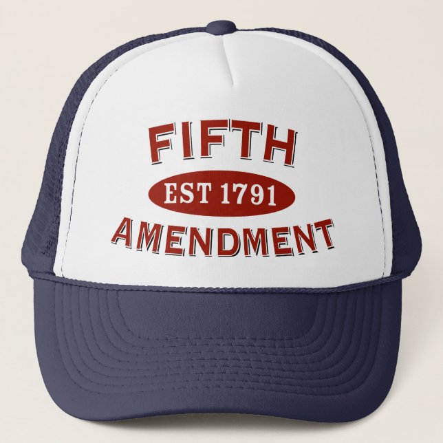 Casquette Est 1791 de cinquième amendement (Devant)