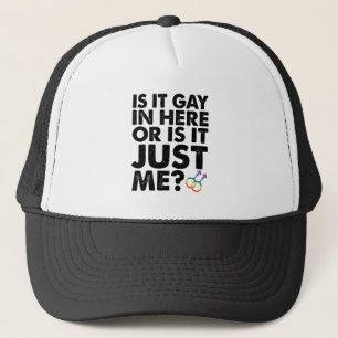 Casquette Est-ce gay ici ou est-ce juste moi Fierté LGBT
