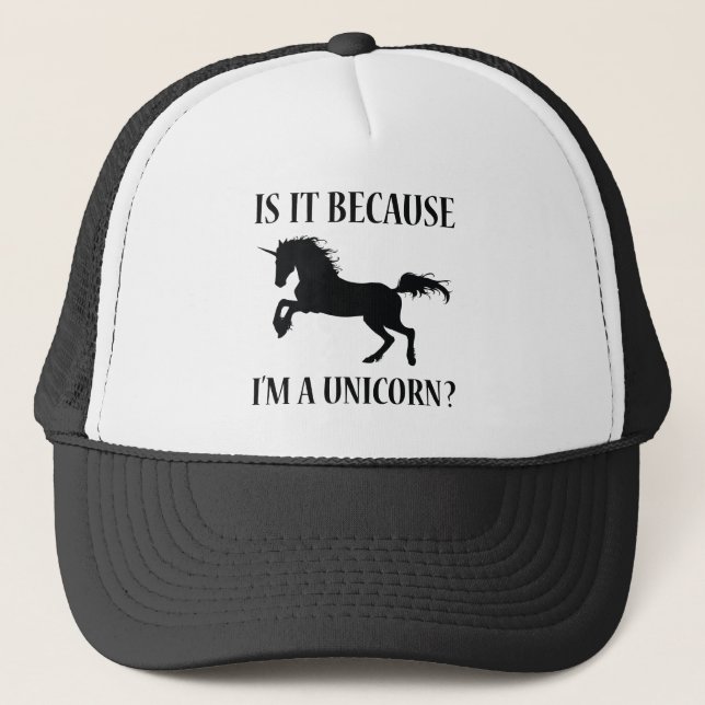 Casquette Est-ce parce que je suis une licorne (Devant)