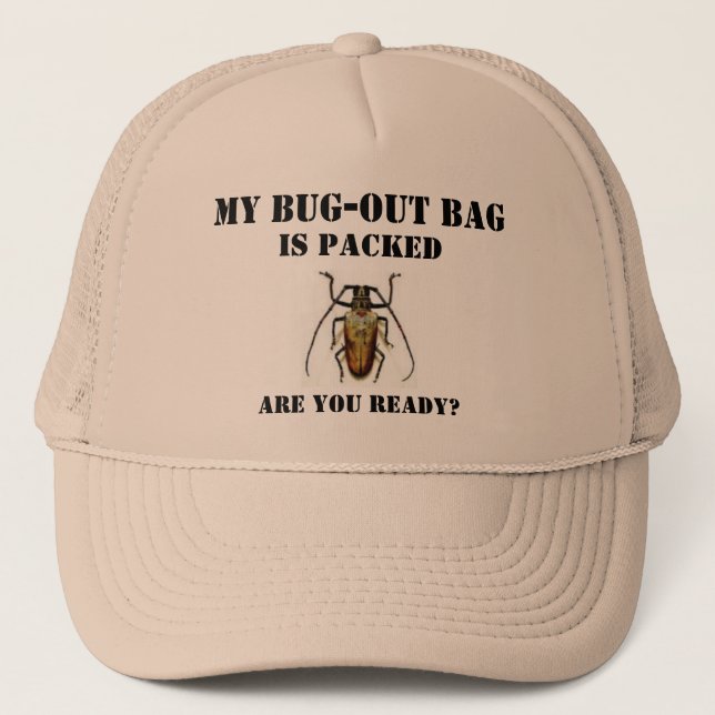 Casquette est-ce que, mon sac d'Insecte-, est emballé, est (Devant)
