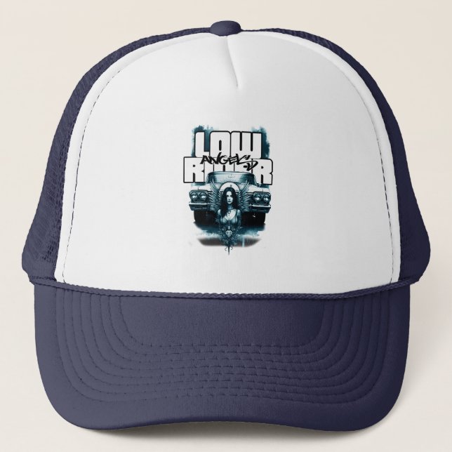 Casquette Estampa Carro - Low Rider Angels - Bone (Devant)