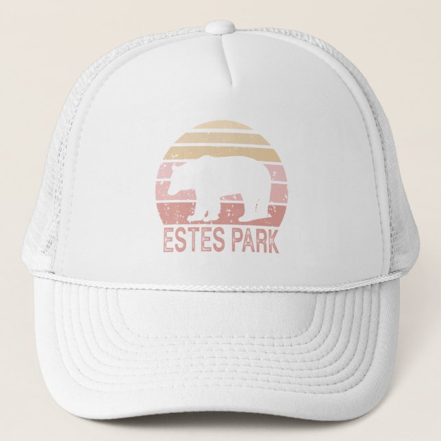 Casquette Estes Park Colorado Ours Rétro (Devant)