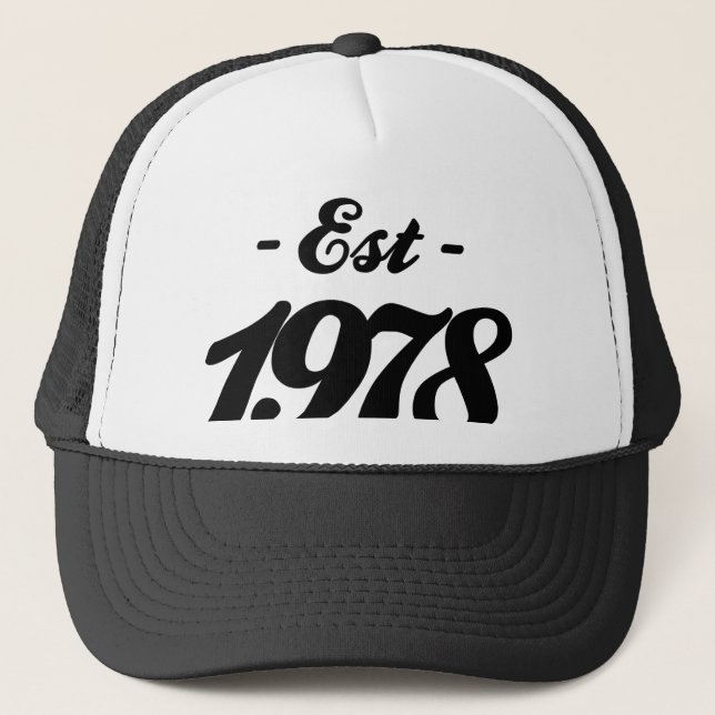 Casquette établi 1978 - anniversaire (Devant)