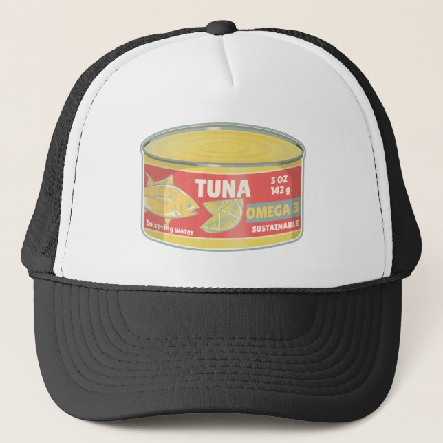 Casquette Étanche de thon en conserve de poisson rétro (Devant)
