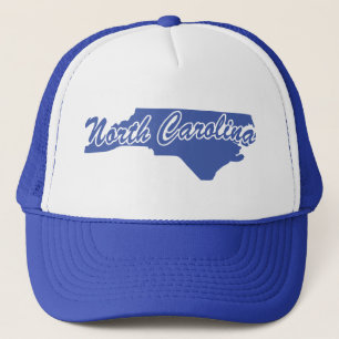 Casquette État De La Caroline Du Nord Forme Trucker Chapeau