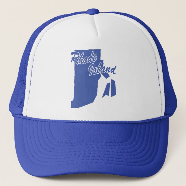 Casquette État De L'Île De Rhode Forme Trucker Chapeau (Devant)