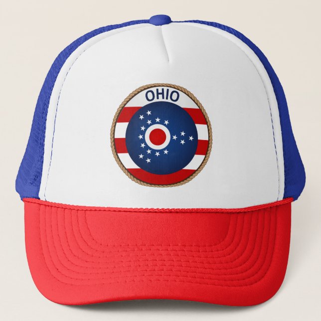 Casquette État de l'Ohio Drapeau Chat de camion de phoque (Devant)