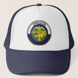Casquette État de l'Oregon Drapeau Chat de camion de phoque
