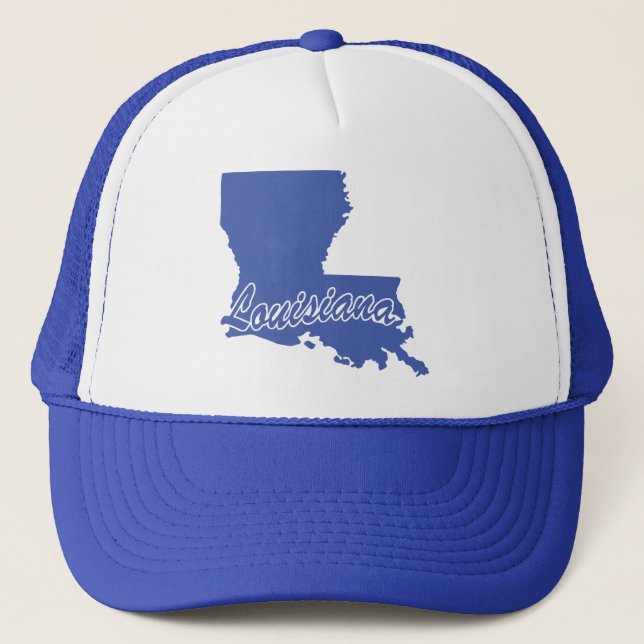 Casquette État De Louisiane Chat Trucker Forme (Devant)