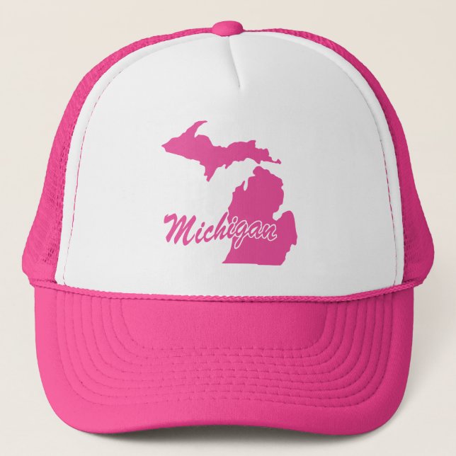 Casquette État Du Michigan Chapeau De Trucker En Forme (Devant)