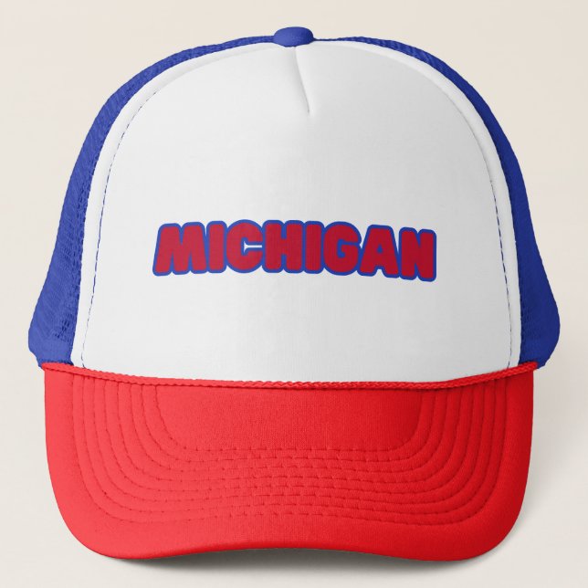Casquette État Du Michigan Fierté Personnalisé (Devant)