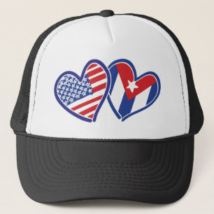 Casquette États-Unis CUBA - Coeurs du drapeau