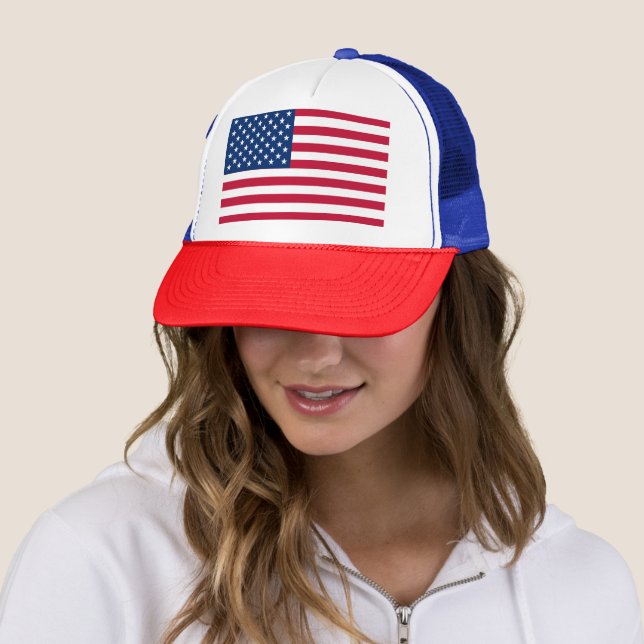 Casquette États-Unis Drapeau américain étoiles et rayures (En situation)