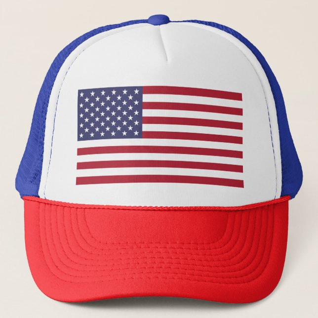 Casquette États-Unis États-Unis États-Unis Drapeau Trucker C (Devant)