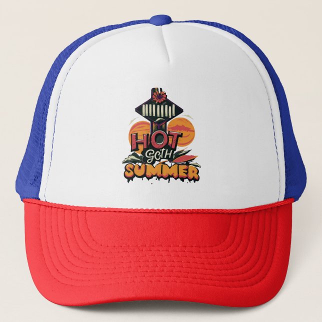 Casquette Été chic gothique chaud  (Devant)