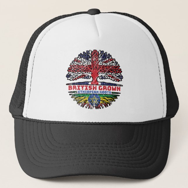 Casquette Ethiopie Royaume-Uni Royaume-Uni British Tree (Devant)