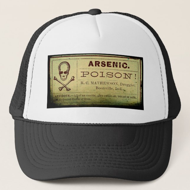 Casquette Étiquette Arsenic désorganisé (Devant)