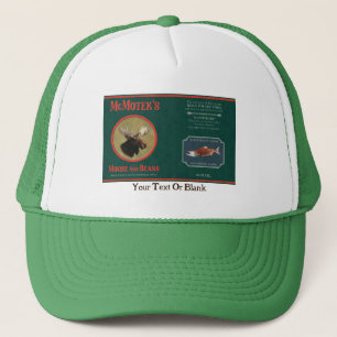 Casquette Étiquette de l'orignal et des haricots de McMotek