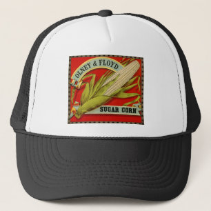 Casquette Étiquette végétal vintage, Olney & Floyd Maïs à su