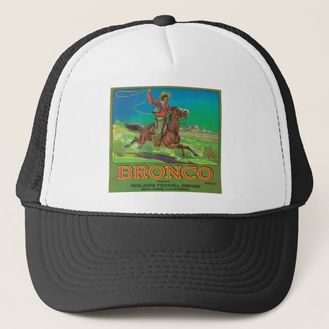Casquette Étiquette vintage de fruit de Bronco (Devant)