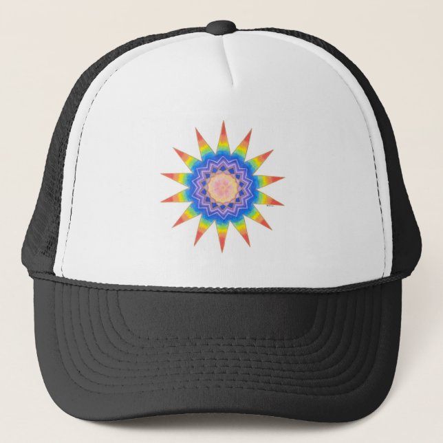 Casquette Étoile de coeur d'arc-en-ciel (Devant)