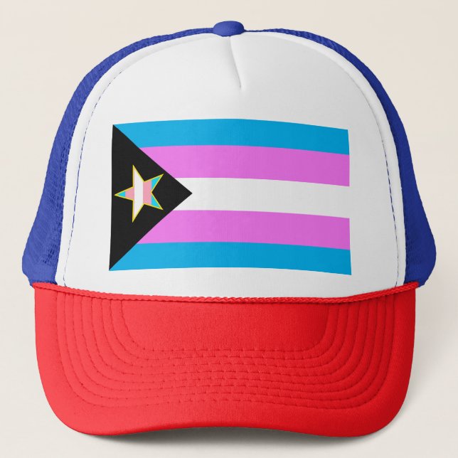 Casquette Étoile de drapeau de la Trans Pride (Devant)