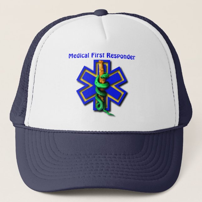 Casquette Étoile de SME répondeur Médicale de la vie de (Devant)