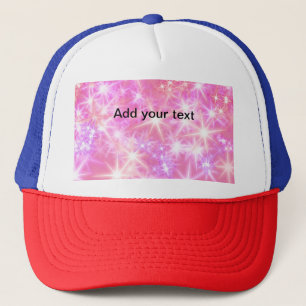 Casquette Étoiles scintillantes roses rouges simples ajoutez