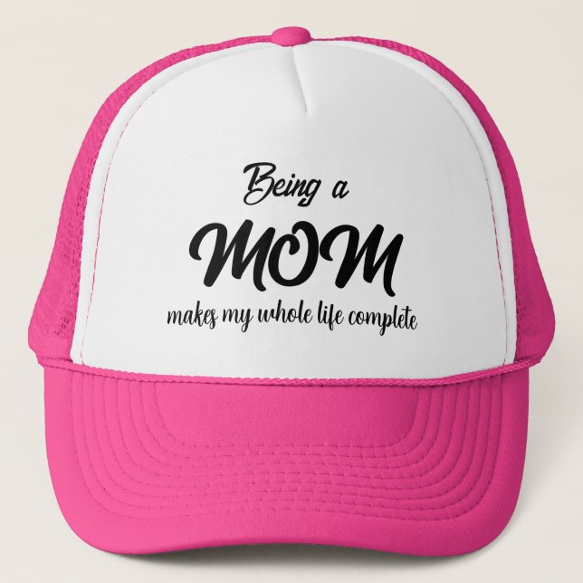 CASQUETTE ÊTRE MÈRE REND MA VIE COMPLÈTE (Devant)