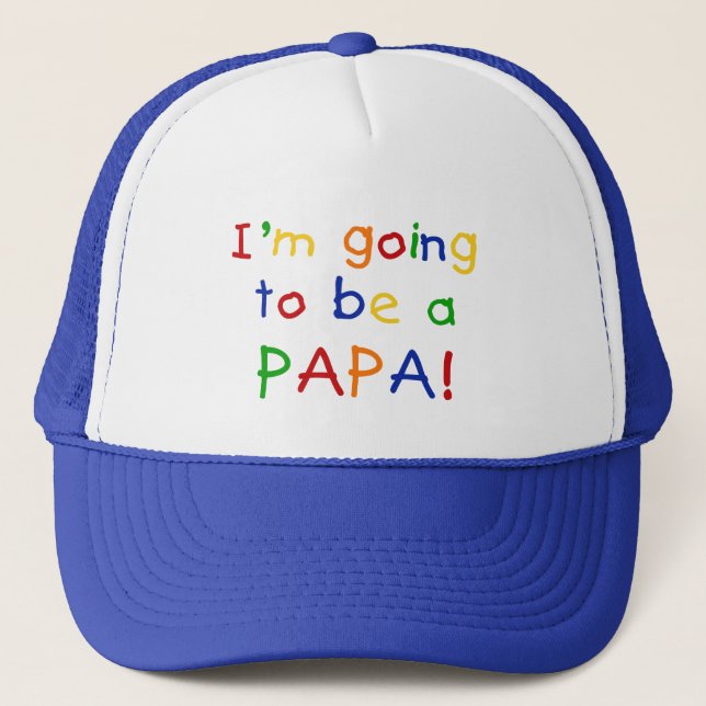 Casquette Être un Papa - Couleurs primaires (Devant)