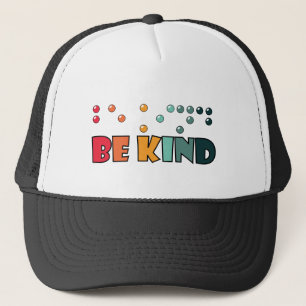 Casquette Être un peu littéraire en braille Sensibilisation
