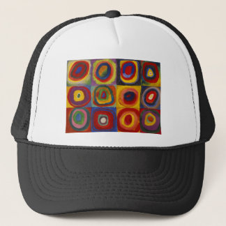Casquette Étude de couleur des cercles Carré par Kandinsky