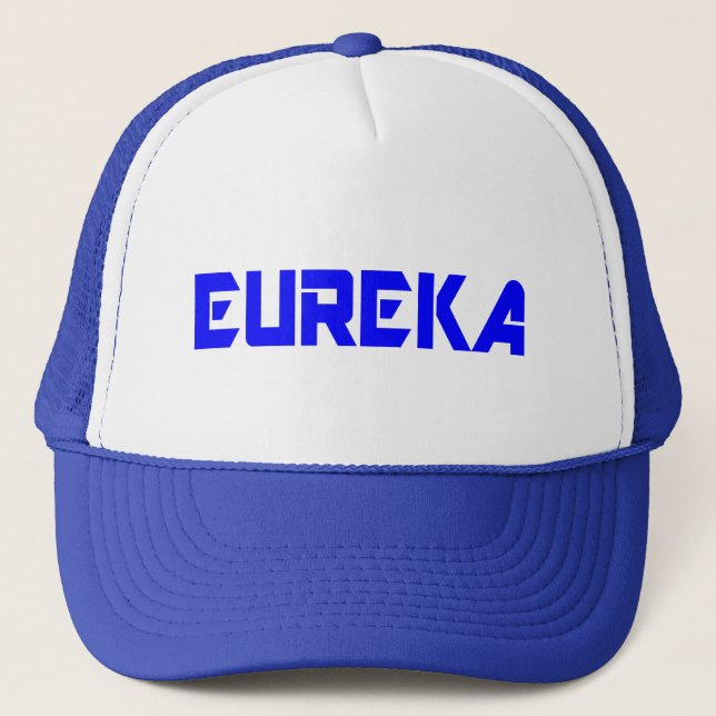 Casquette 😜 💡 Eureka-Funny Cool Exclamation Stylo Trucker (Devant)