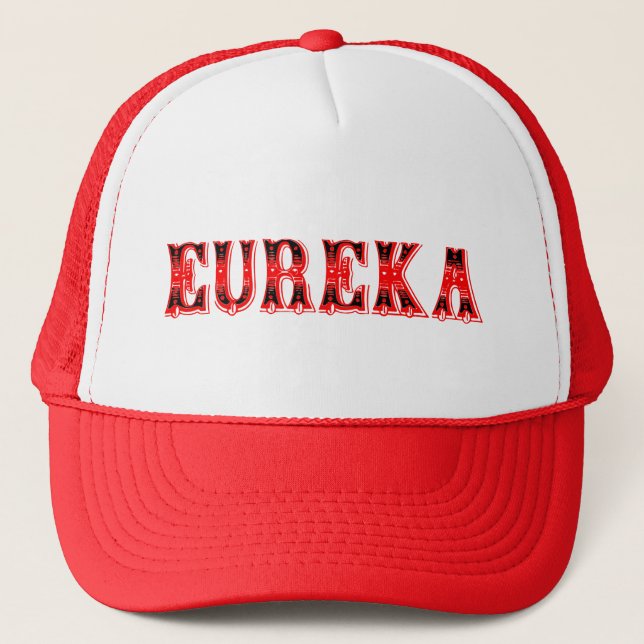 Casquette 😜 💡 Eureka-Funny Cool Exclamation Stylo Trucker (Devant)