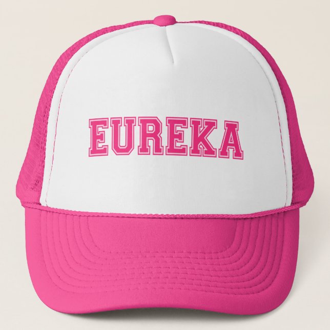 Casquette 😜 💡 Eureka-Funny Cool Exclamation Stylo Trucker (Devant)
