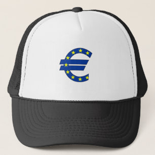Casquette euro signe d'argent de symbole monétaire