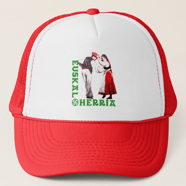 Casquette Euskal Herria : danseurs Basques traditionnels, (Devant)