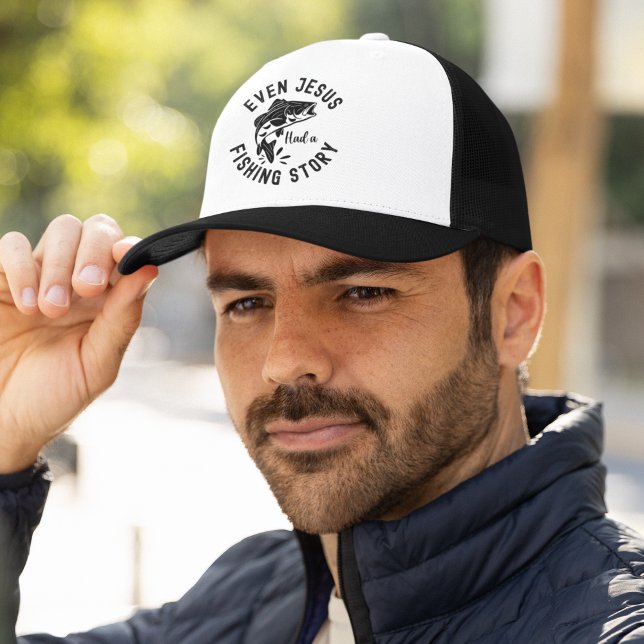 Casquette Even Jesus Had a Fishing Story Funny Fishing (Créateur téléchargé)