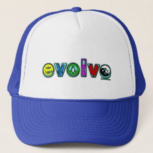 Casquette ÉVOLUEZ avec six symboles de paix et progressez