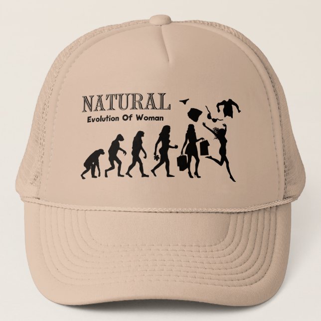 Casquette Evolution De La Femme Libérée (Femme Naturiste) (Devant)