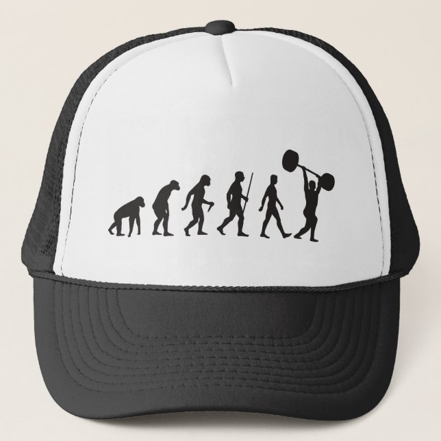 Casquette Évolution de l'homme - culturiste (Devant)