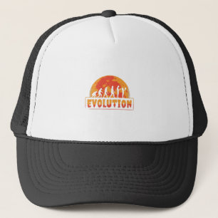 Casquette Évolution drôle du singe au zombie