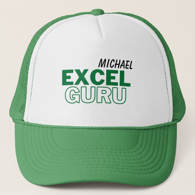 Casquette Excel Guru Funny Comptable Trucker Chapeau (Devant)